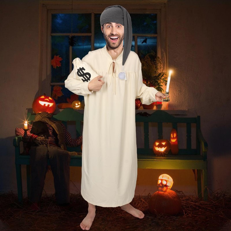 Erogeen 2 Pcs Night Sleeping Cap Men Adjustable Drawstring Sleep