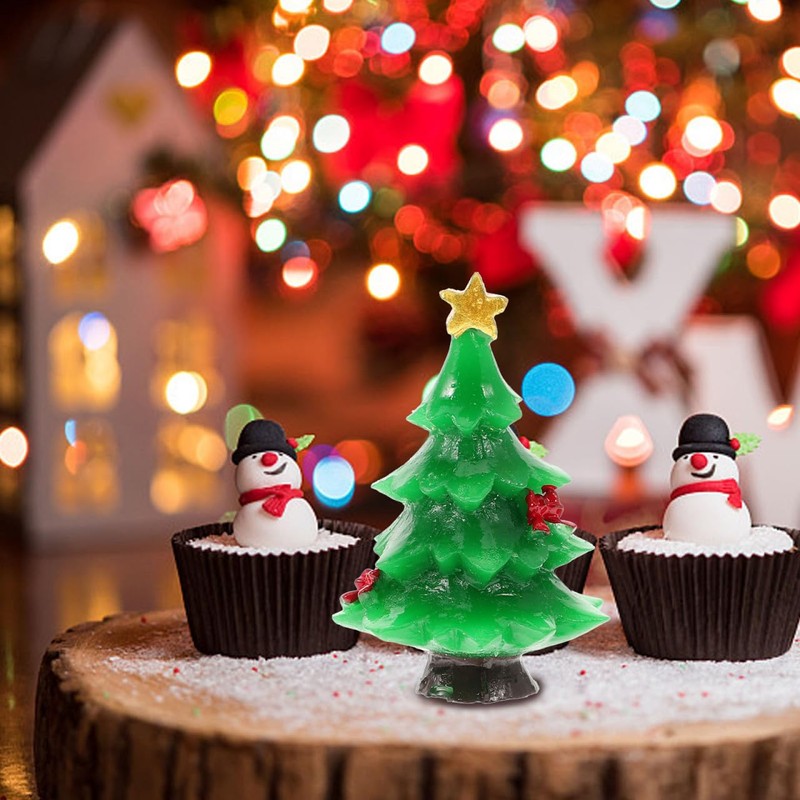 OKUMEYR 30pcs Craft Christmas Tree Mini Christmas Tree Christmas Accessories