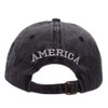 Uphily Black USA American Flag Baseball Cap, Low Profile Patriotic