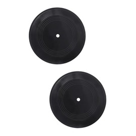 Ciieeo 2pcs Retro Vinyl Records Wall Decor Creative Record Adornments for Home Aesthetic and Restaurant Decoration Vintage Artistic Atmosphere