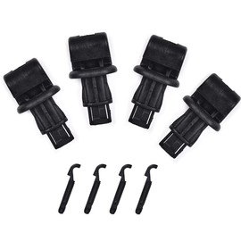 CHEDA Sun Shade Hook Clip Kit Compatible with 2005 2006 2007 2008 2009 2010 Honda Odyssey Sliding Door Black(4 Pack)