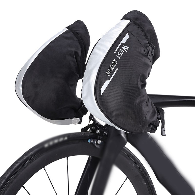Windproof Thermal Bike Handlebar Mittens Bicycle Electric Bike Warm Handlebar
