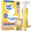 Fab Tab Multi Purpose Cleaner Cleaning Tablets, Eco-Concious Refillable Glass