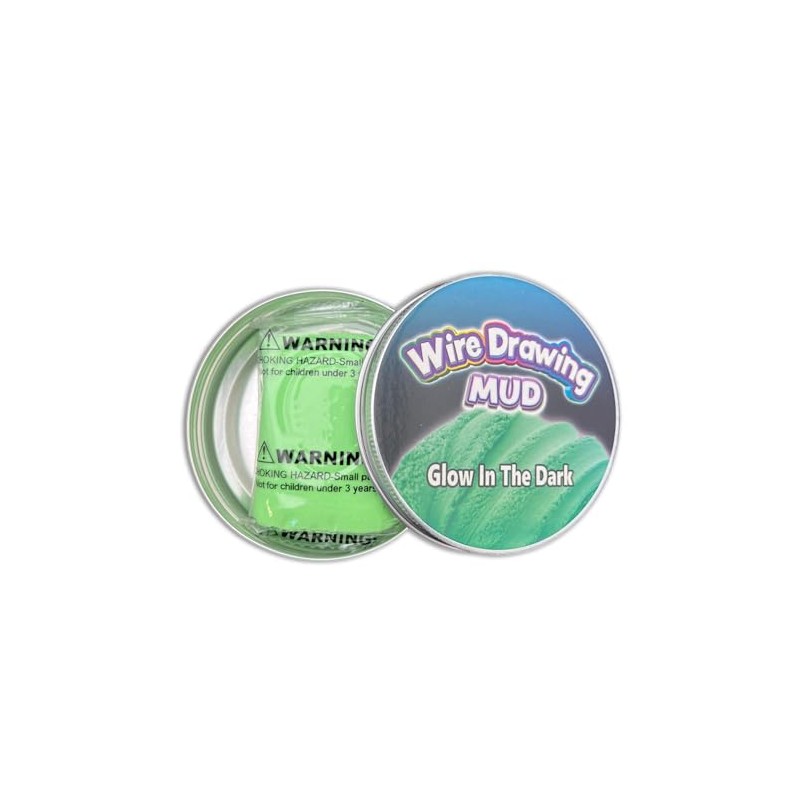 Glow in the Dark Mud - 2 x Squeezable Exciting