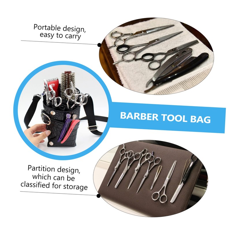 Healvian Barber Scissor Pouch Hairdressing Waist Holder Professional Salon Scissor