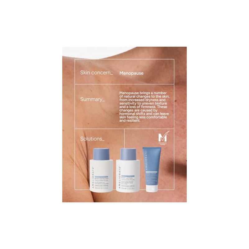 AMELIORATE Transforming Body Exfoliant 300ml for Keratosis Pilaris (KP), Bumpy