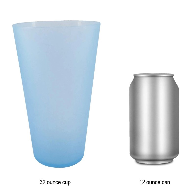 AOYITE Large Plastic Cups Reusable - 32 oz Plastic Tumblers