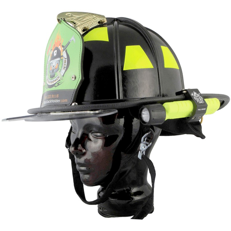 BlackJack Firefighter Helmet Aluminum Flashlight Holder (Full House)