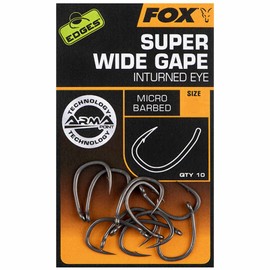 Fox Edges Armapoint Super Wide Gape (Inturned Eye) - Size 6 Carp Hooks
