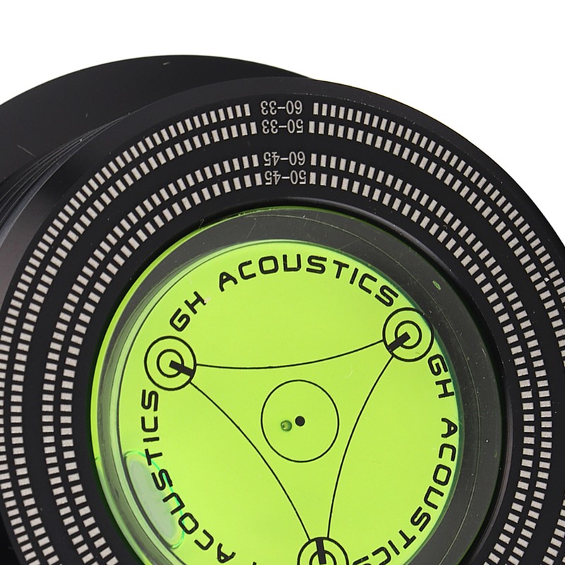 50/ 60Hz Bubble Level Speed Detection Turntable LP Vinyl Disc