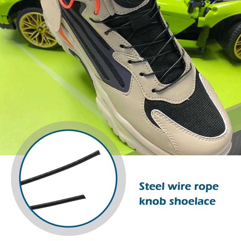 SING F LTD 4Pcs Twist Lock Shoelaces Replacement Compatible with
