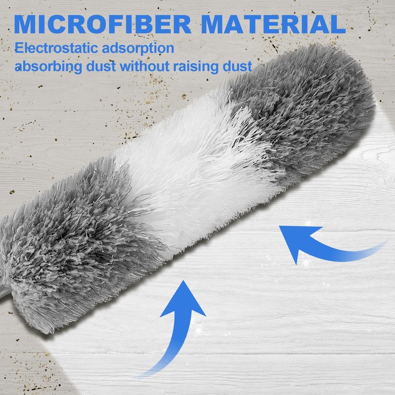 Dusters for Cleaning,Feather Duster with Extension Pole,Ceiling Fan Cleaner Duster,Duster
