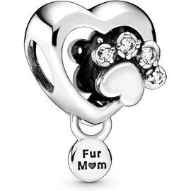 PHCLASY Love Mum Charms Compatible for Bracelets and Necklaces Jewelry Women's Mother Bead Charms 925 Sterling Silver Dangle