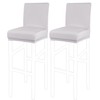 PiccoCasa Set of 2 Bar Stool Covers with Elastic Bottom,