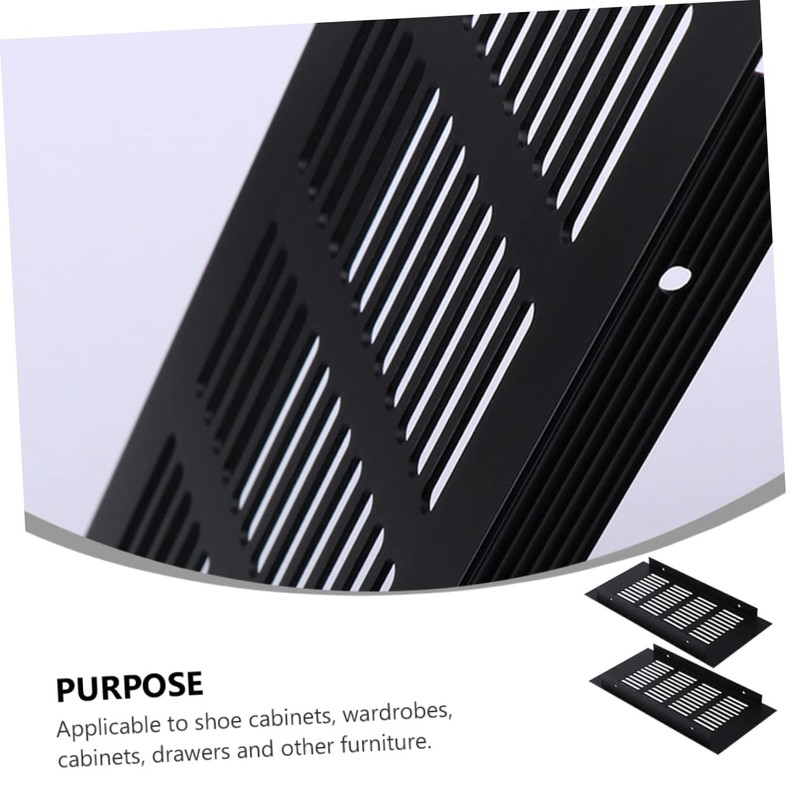 COHEALI 2pcs Aluminum Alloy Breathable Ventilation Cover Air Vent Grille