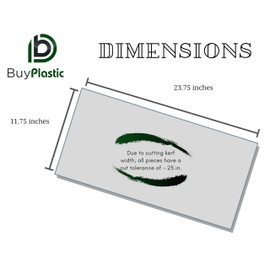 BuyPlastic King Starboard WG Sheet - Charcoal Gray, 1/2" x 12" x 24" - HDPE Wood Grain Plastic Board Panel for Outdoor Furniture Cabinets & More