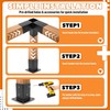 Gelacie Pergola Brackets Kit (Actual 3.9''x3.9'') 4x4 Woodworks Pergola Kit