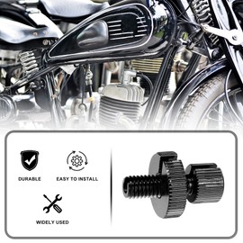 X AUTOHAUX 1 Piece M8 Brake Clutch Cable Adjustment Screw with Slot for Motorcycle, Bicycle, Scooter, Black