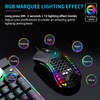 JieruiDeng Wired Gaming Mouse, USB Corded Cellular Computer Mice RGB