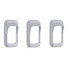 C2W Chrome Plastic Rocker Switch Bezels with Switch Guard (3 Pack)