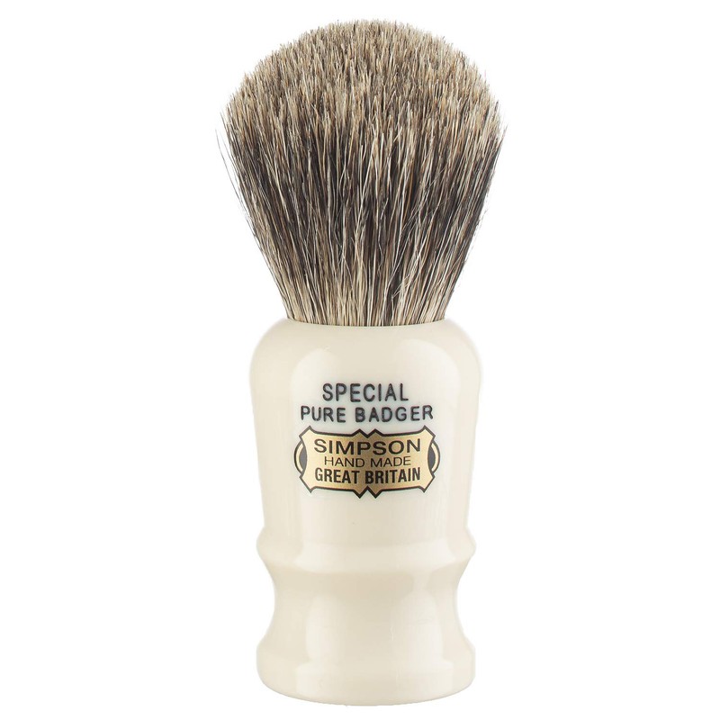 Simpsons Special Pure Badger Hair Shaving Brush With Imitation Ivory