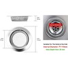 Qinglele 2pcs Kitchen Bathroom Sink Strainer, Stainless Steel Drain Filter,