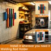 Welding Rod Holder Tube Rack, Wall Mounted Storage Organizer for