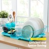 Space-Saving 3-Piece Dish Drainer Rack Set: Efficient Kitchen Organizer for