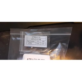 Amphenol LC/UPC Singlemode Fixed Fiber Optic Attenuator, Male-Female, 3dB