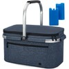 ALLCAMP Picnic Basket - 2 Ice Box Included 32L Insulated