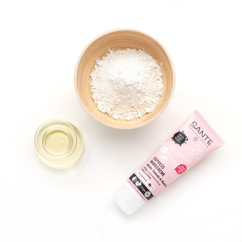 SANTE Naturkosmetik Express Hand Cream with Clay, Express Moisture without