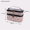 Cosmetic Bag, Wash Bag, Women's Double Layer Zip Bag, Waterproof
