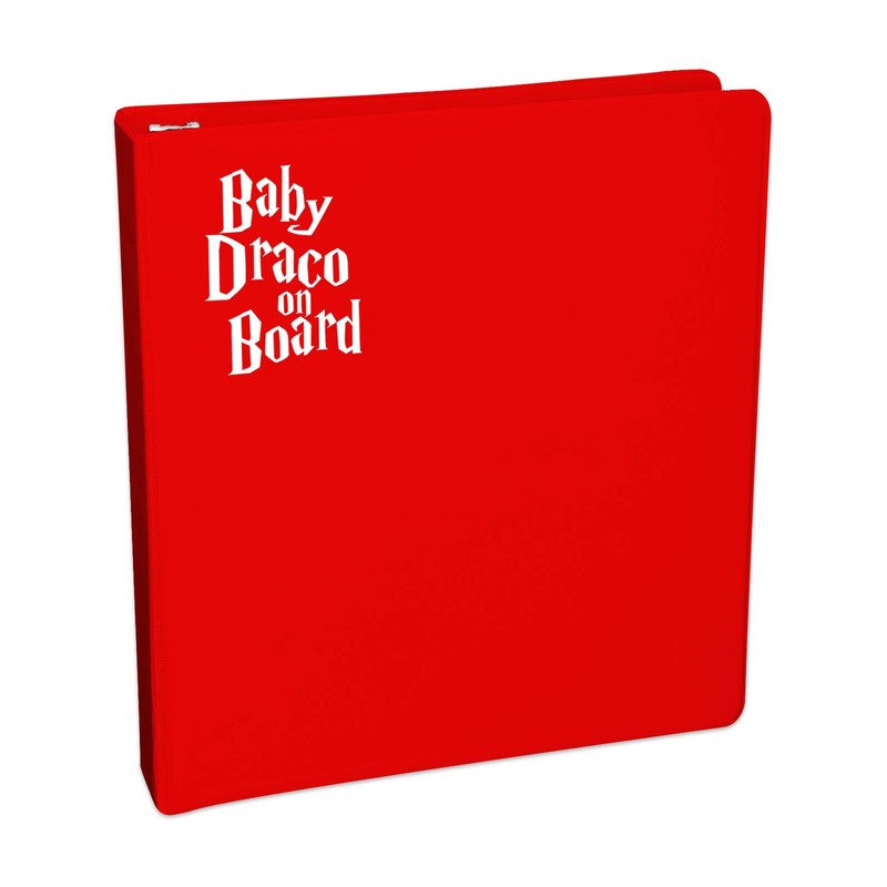 Baby Draco On Board Sticker Decal Notebook Car Laptop 5.5"