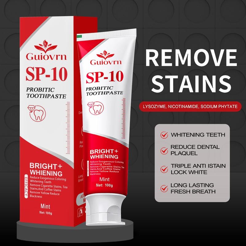 Guiovrn SP-8/SP-10 Toothpaste Oral Health Management, Fresh Breath - Specification:
