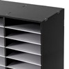 32 Compartment Desktop Literature Organizer, Adjustable Desk File Cabinet, Stackable