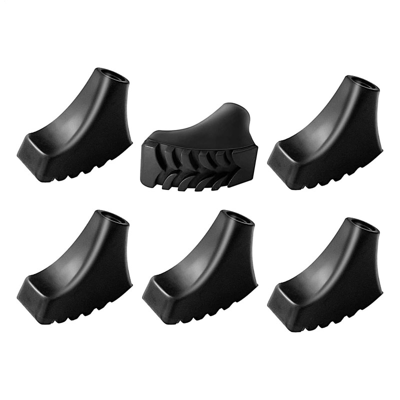 Trekking Pole Rubber Tips - Protective Walking Cane Tip |