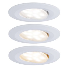 Paulmann 99935 Recessed Light LED Calla Round 3 x 5.5 W Matt White Swivelling White Switch