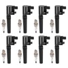SYKRSS 8-Pack FD506 Ignition Coils & 4503 Spark Plugs Kit