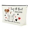 Jack Russell Terrier Gifts for Women Makeup Bag Jack Russell