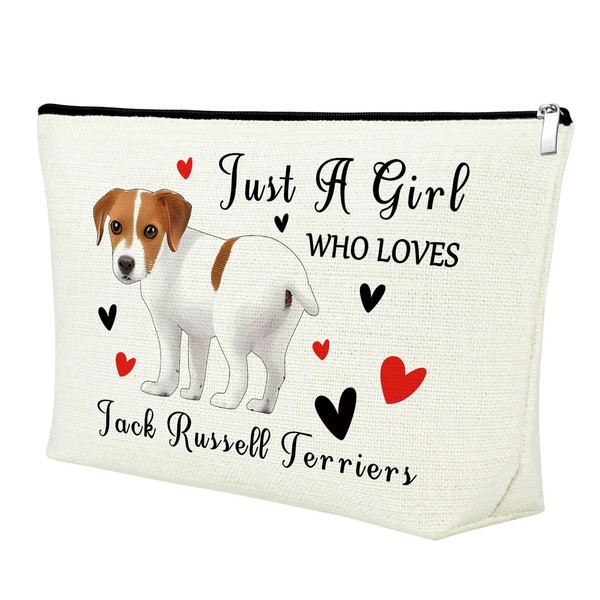 Jack Russell Terrier Gifts for Women Makeup Bag Jack Russell