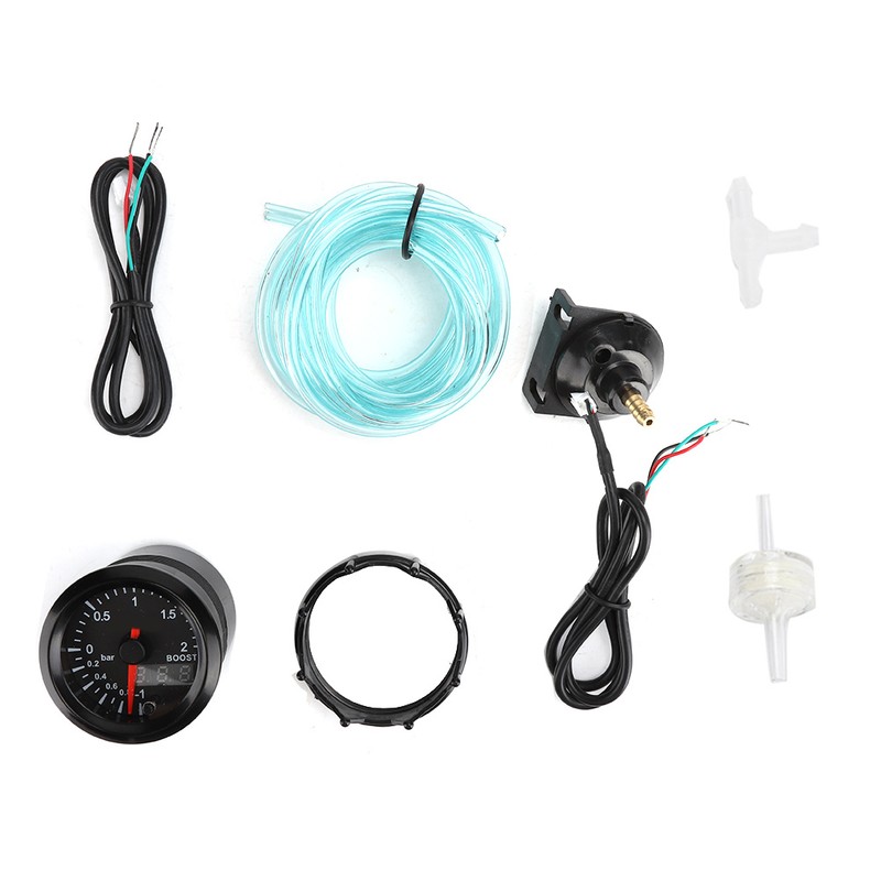 2in Car Turbo Pressure Boost Gauge Meter 2Bar 12V Colorful
