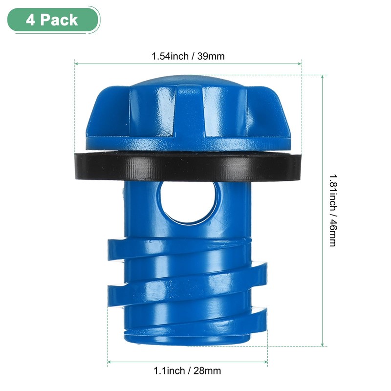 M METERXITY 4-Pack Cooler Drain Plug, Coolers Plug Replacement Accessories