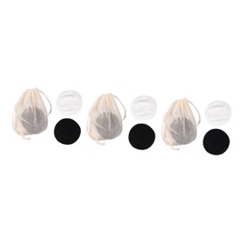 NOLITOY 3sets Cleaning Pads Makeup Cleaning Mat Makeup Cotton Pads Washable Makeup Remover Pads Face Wipe Pad Facial Cotton Pads Round Makeup Remover Pads Face Cotton Wipe Cotton 12pcs*3