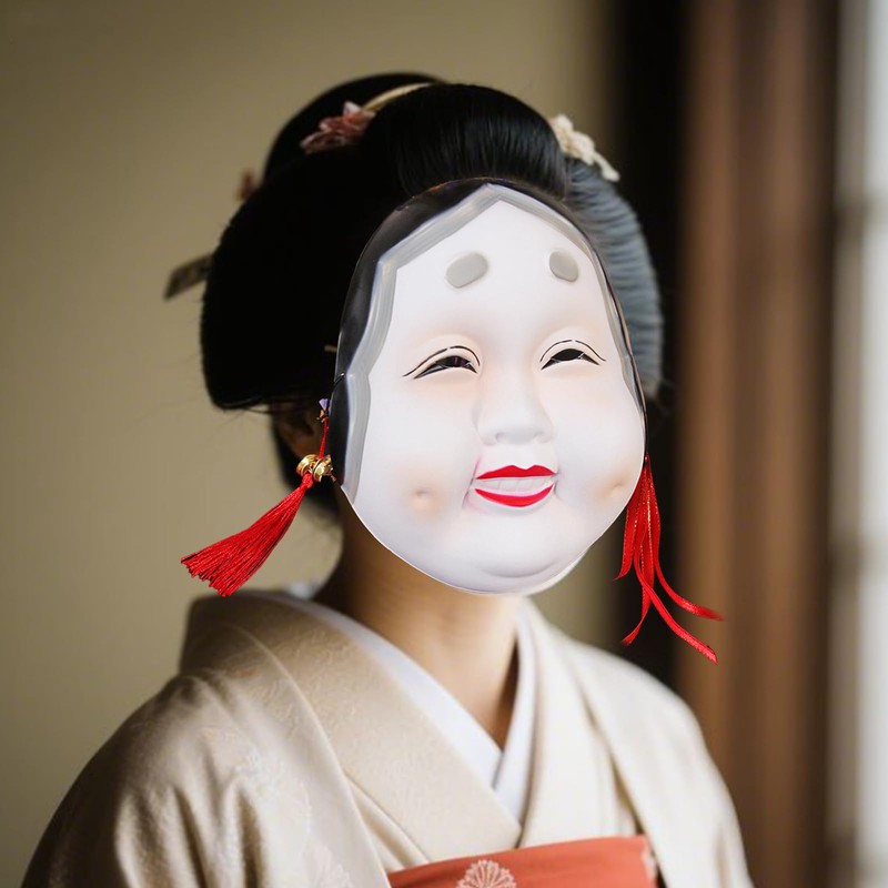 [YINKE] ひょっとこ おかめお面セット 縁日 祭り コスプレ ハロウィン イベント パティー