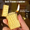 Soft Flame Metal Traditional Cigar Butane Lighter With Adjustable Flame