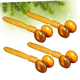 BIUDECO 4Pcs Wooden Massage Roller Durable Relaxation Rod for Deep Tissue and Beauty Massage for Neck for Men and Women
