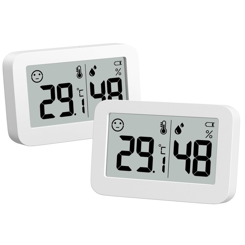 VOCOO Mini Indoor Hygrometer, Indoor Thermometer, Digital Thermometer, Hygrometer with