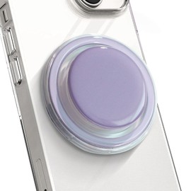 OnTheGrip Cute Solid Macaron Color Round Shape Collapsible Mobile Phone Grip Stand Holder for Smartphone Tablet Cell Phone Accessory (Lavender)