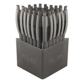 Milan A.C Bote 25 boligrafos dry-gel negros, white