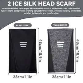 2 Pieces Neck Scarf Bandana, Fishing Scarf, Men'S Bandana, Neck Cooling Scarf, Summer Scarf For Men, Cycling Mask, Cycling Scarf